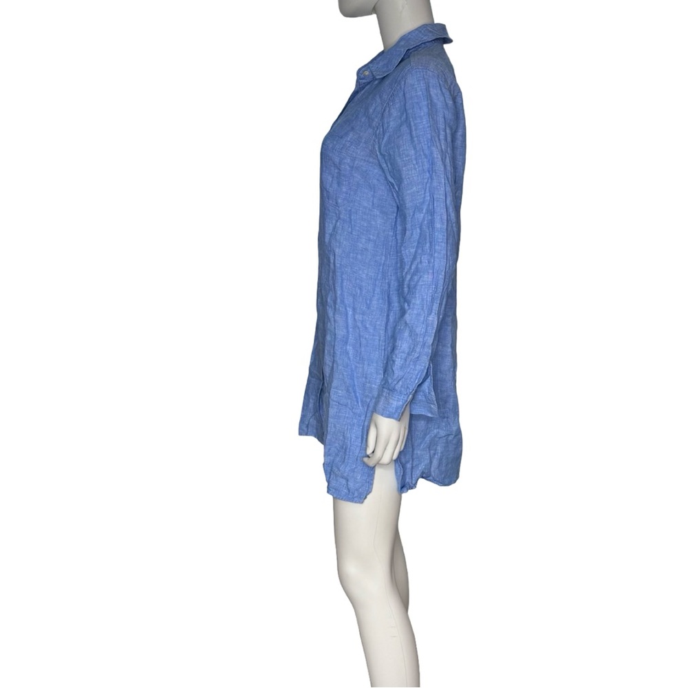 Lilly Pulitzer Sea View Button Down Top Cover-up Beckon Blue Women’s - Picture 4 of 11